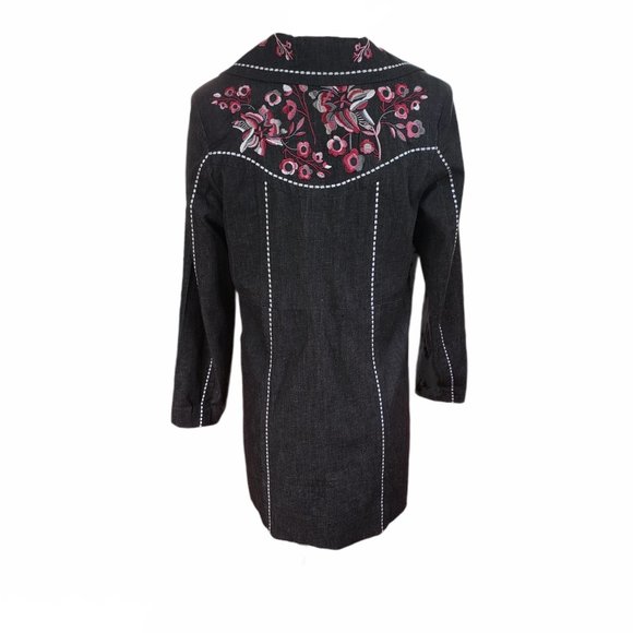 Susan Graver Charcoal Grey Jacket Size Small - Picture 2 of 14